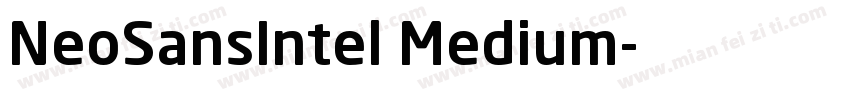 NeoSansIntel Medium字体转换